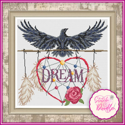 Striking Dreamcatcher Raven - Digital Download