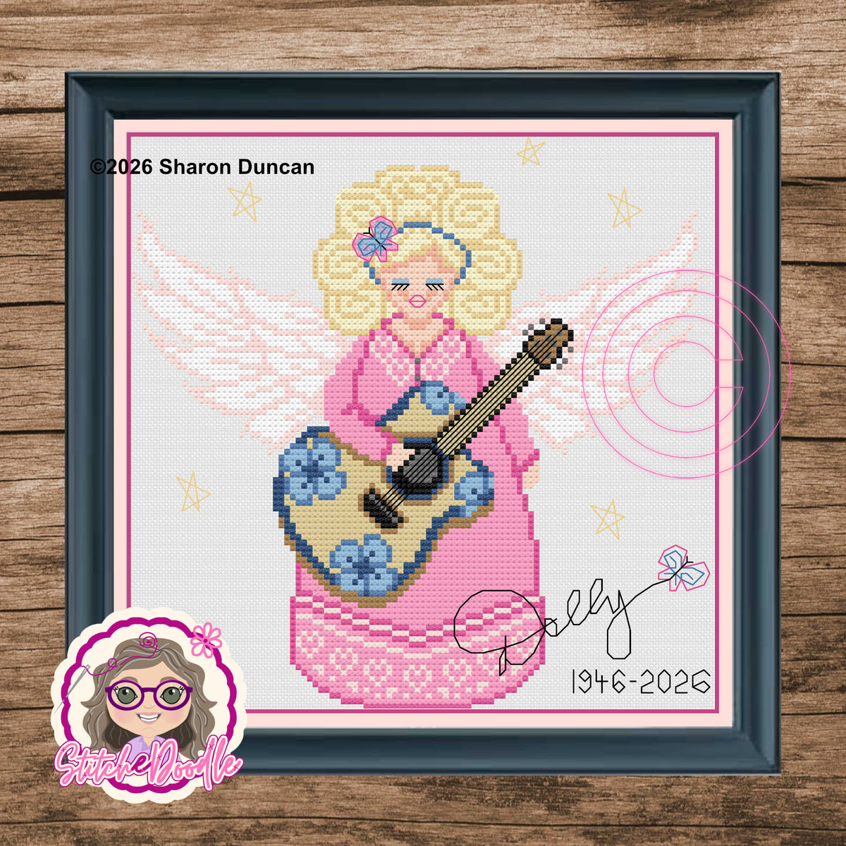 Dolly Angel : Dolly Parton Tribute Pattern Keeper Compatible (PDF Chart)