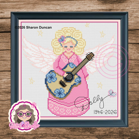 Dolly Angel : Dolly Parton Tribute Pattern Keeper Compatible (PDF Chart)