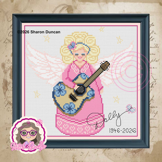 Dolly Angel : Dolly Parton Tribute Pattern Keeper Compatible (PDF Chart)