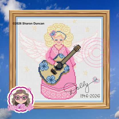 Dolly Angel : Dolly Parton Tribute Pattern Keeper Compatible (PDF Chart)