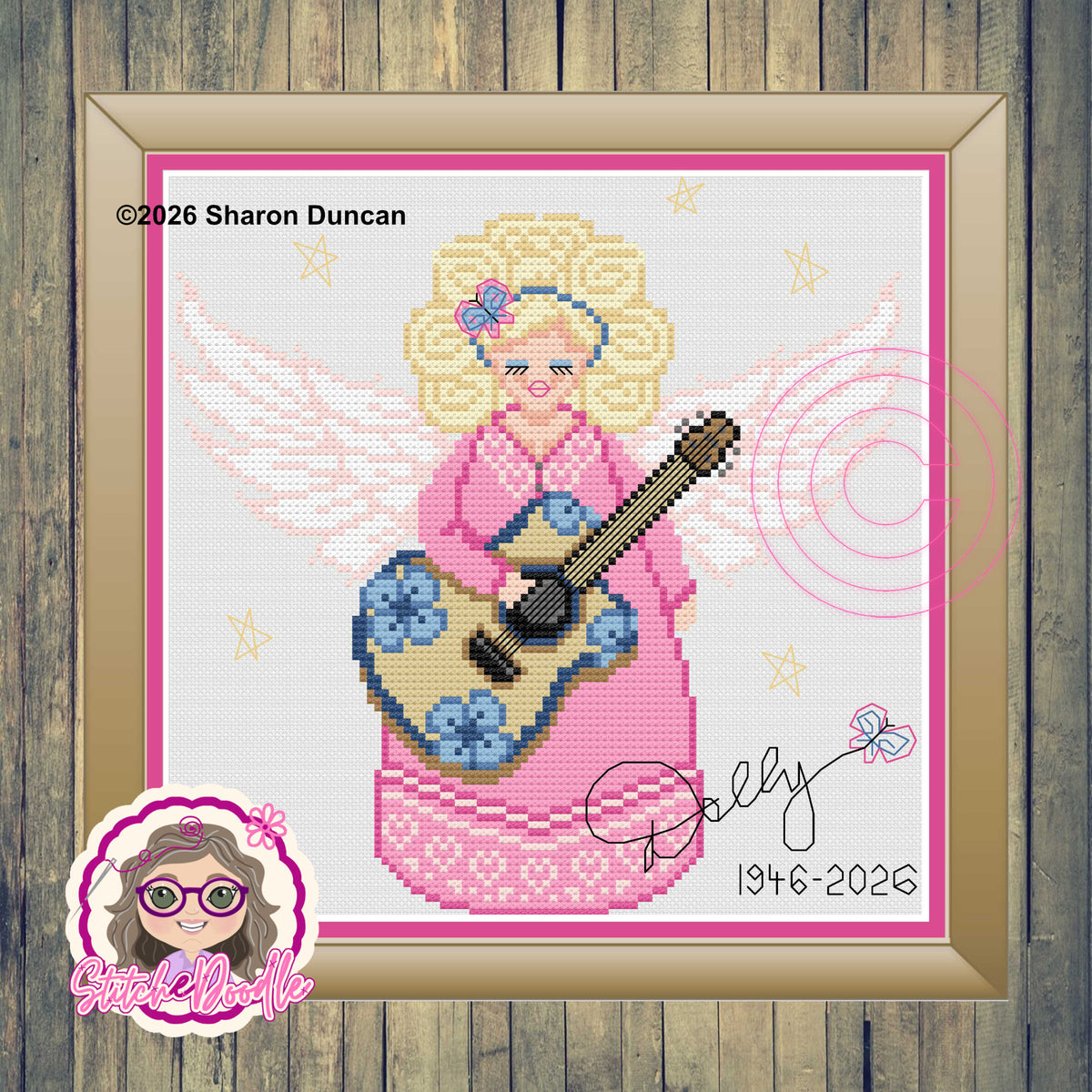 Dolly Angel : Dolly Parton Tribute Pattern Keeper Compatible (PDF Chart)