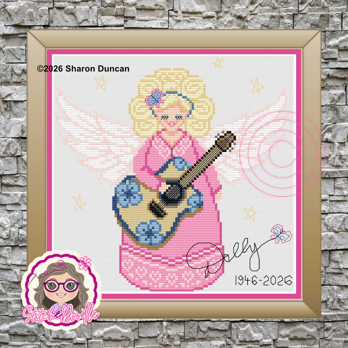 Dolly Angel : Dolly Parton Tribute Pattern Keeper Compatible (PDF Chart)