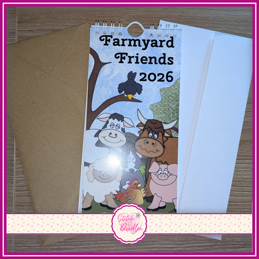 2026 Farmyard Friends Calendar - 12 Exclusive Designs - SAVE 20%