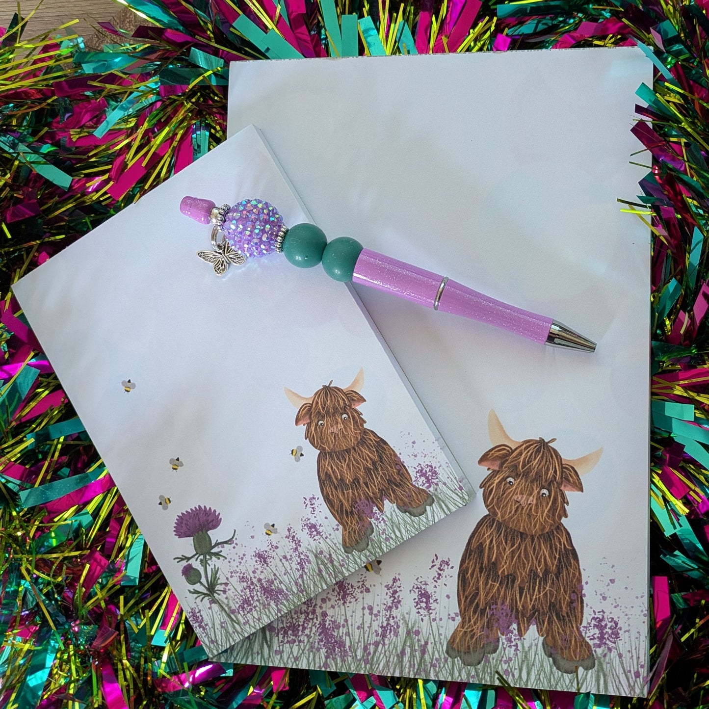 BOGOF Hamish the Highland Cow A5 Notepad - Get A6 Notepad FREE