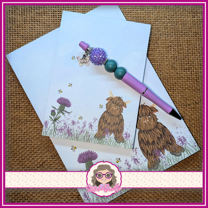 BOGOF Hamish the Highland Cow A5 Notepad - Get A6 Notepad FREE