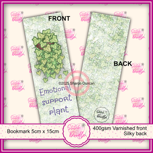 Emotional Support Plant Bookmark - trailing ivy