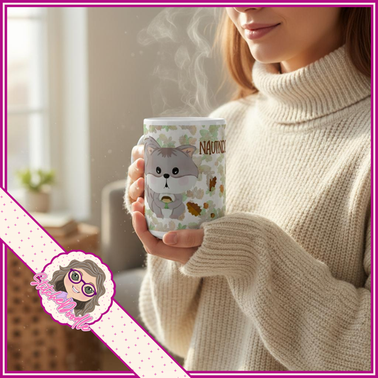 The Nutty Nook - Naughty or Nice -  White 15oz Ceramic Mug