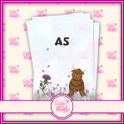 BOGOF Hamish the Highland Cow A5 Notepad - Get A6 Notepad FREE