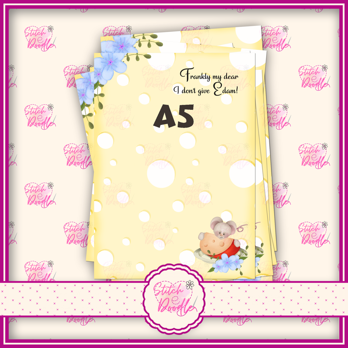 BOGOF Tiddle Mouse A5 Notepad - Get A6 Notepad FREE