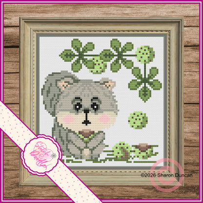 Nutty Nook Set of 2 Cross Stitch Charts Oakley and Nutkin - 120gsm Paper Chart Pack