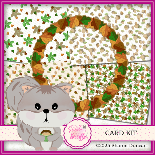 The Nutty Nook Paper craft kit: 48 Piece Card Making Kit (Digital Download)