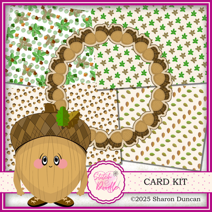 The Nutty Nook Paper craft kit: 48 Piece Card Making Kit (Digital Download)