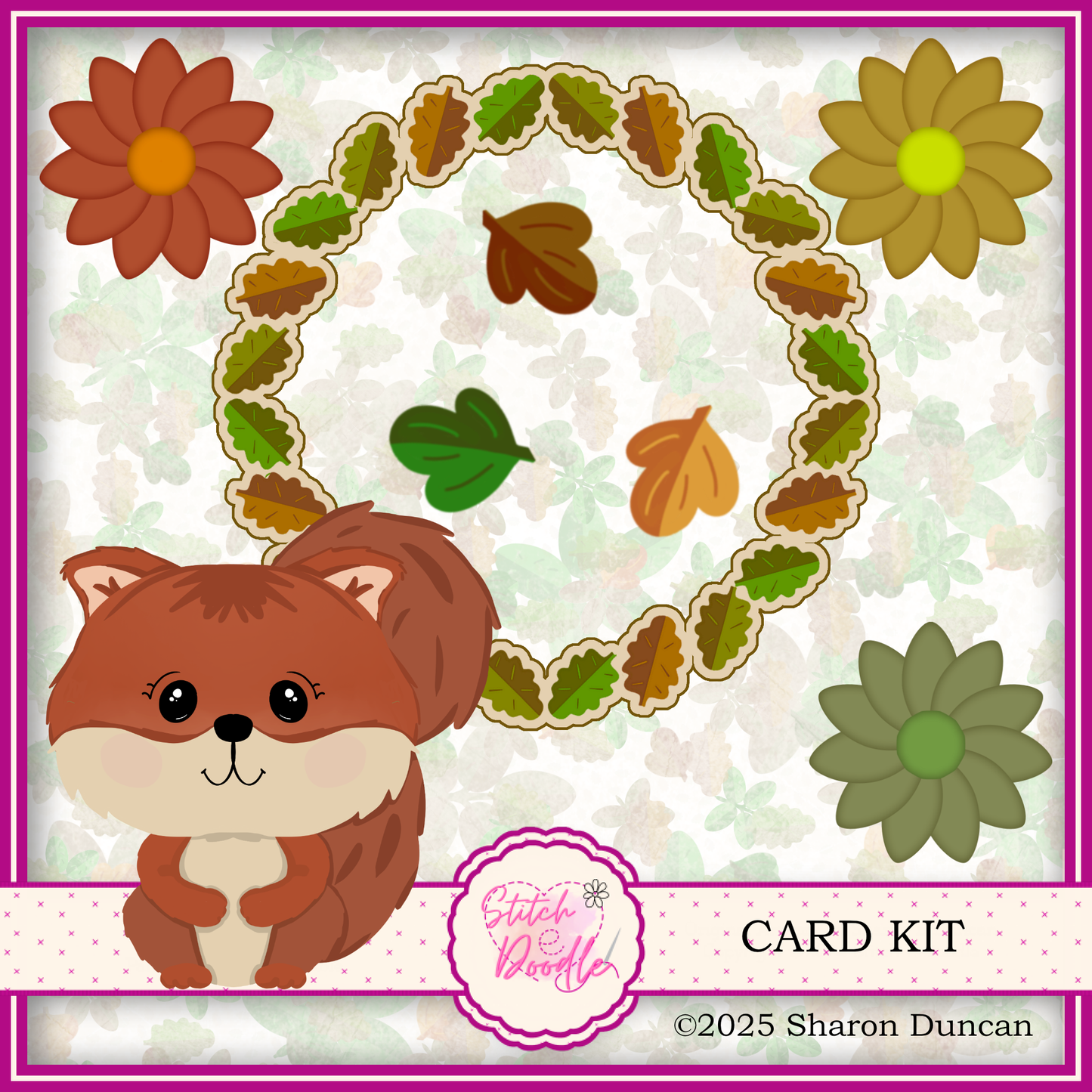The Nutty Nook Paper craft kit: 48 Piece Card Making Kit (Digital Download)