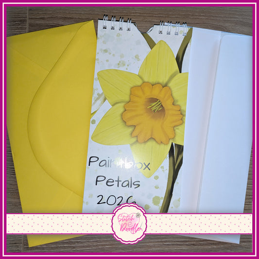 2026 Paintbox Petals Calendar -12 Vivid Floral Designs - SAVE 20%
