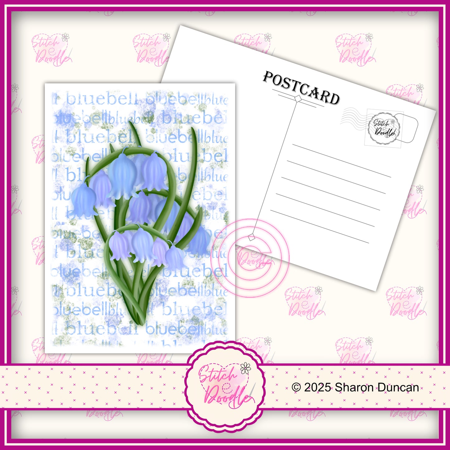 A5 Art Print/Postcard 6 Piece Collection - Vibrant Paintbox Petals Set 2