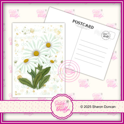 A5 Art Print/Postcard 6 Piece Collection - Vibrant Paintbox Petals Set 2