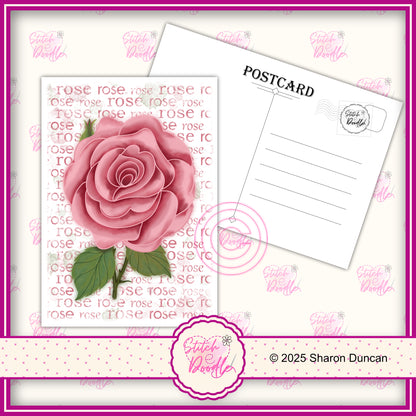 A5 Art Print/Postcard 6 Piece Collection - Vibrant Paintbox Petals Set 2