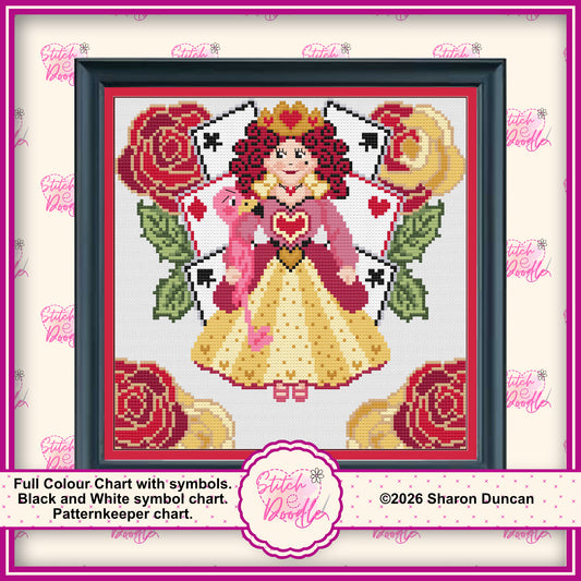 Painting the Roses - Queen of Hearts PDF and Patternkeeper