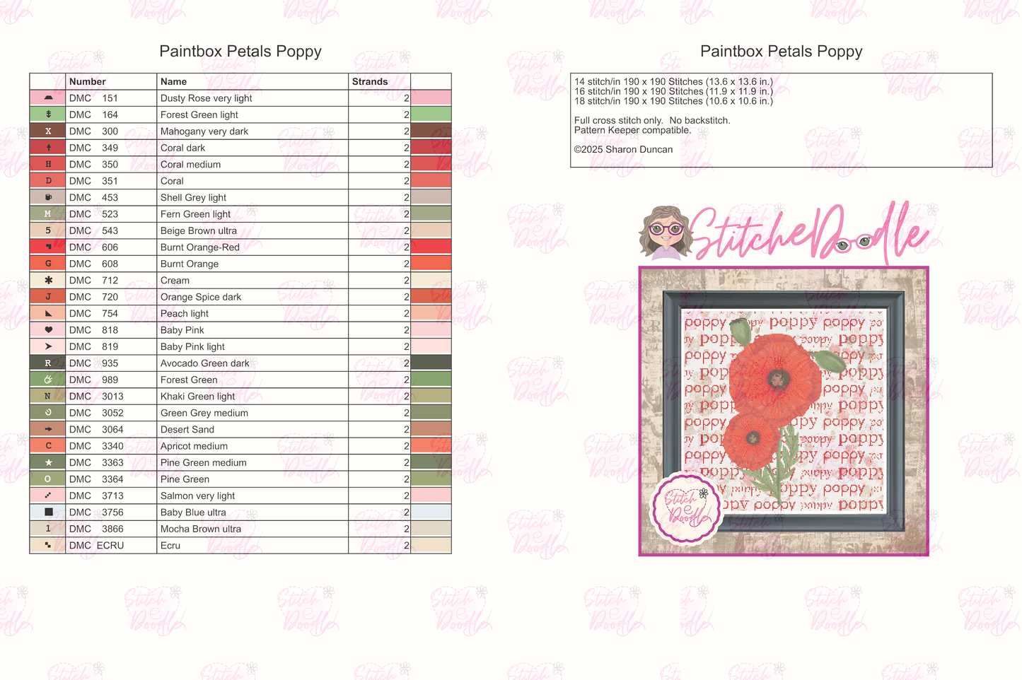 Poppy Sampler from the Paintbox Petals Collection - Digital Download