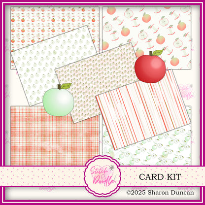 Apple a Day Papercraft Kit: 39 Piece Card Making Kit (Digital Download)