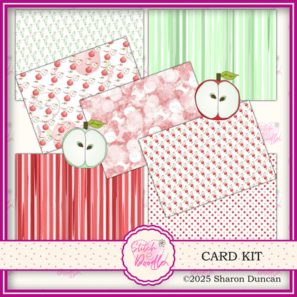 Apple a Day Papercraft Kit: 39 Piece Card Making Kit (Digital Download)