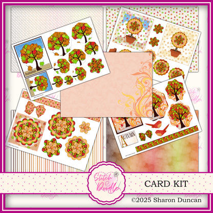 Four Seasons Papercraft Kit: 52 Piece Card Making Kit (Digital Download)