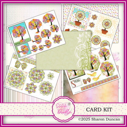 Four Seasons Papercraft Kit: 52 Piece Card Making Kit (Digital Download)