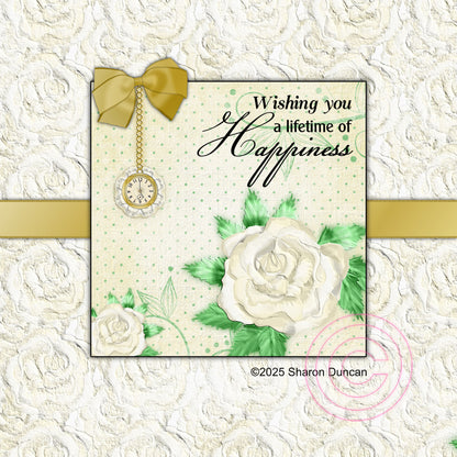Gold Time Papercraft Kit: 43 Piece Card Making Kit (Digital Download)