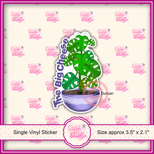 XL Single Sticker - The Big Cheese - Cheese plant (Monstera)