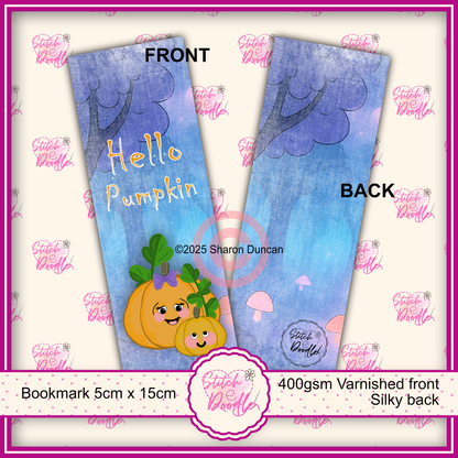Too Cute To Spook Bookmark - Hello Pumpkin