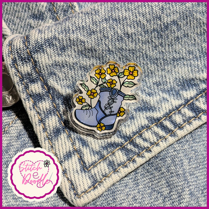 Western Boot Collectible Acrylic Pin  HALF PRICE