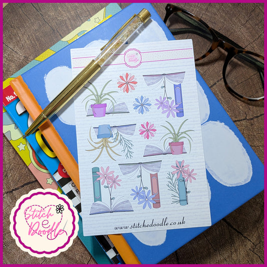 Sticker Sheet - Between the Pages Books - 10 stickers