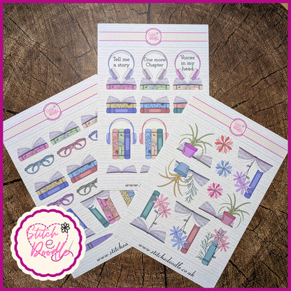 Sticker Sheet - Between the Pages Books - 10 stickers