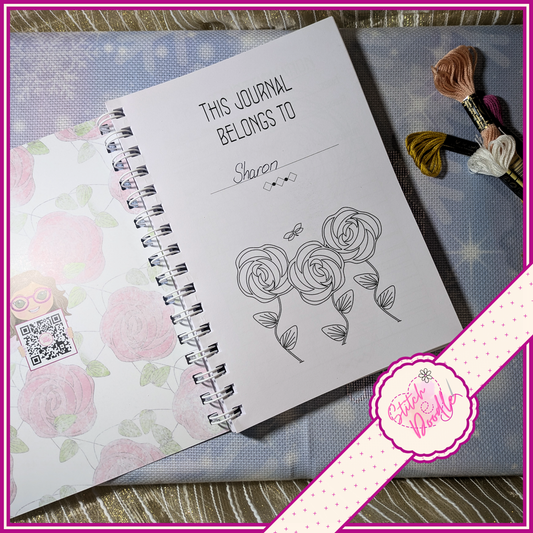 HALF PRICE Cross Stitch Project Journal.  Keep your WIPs organised.