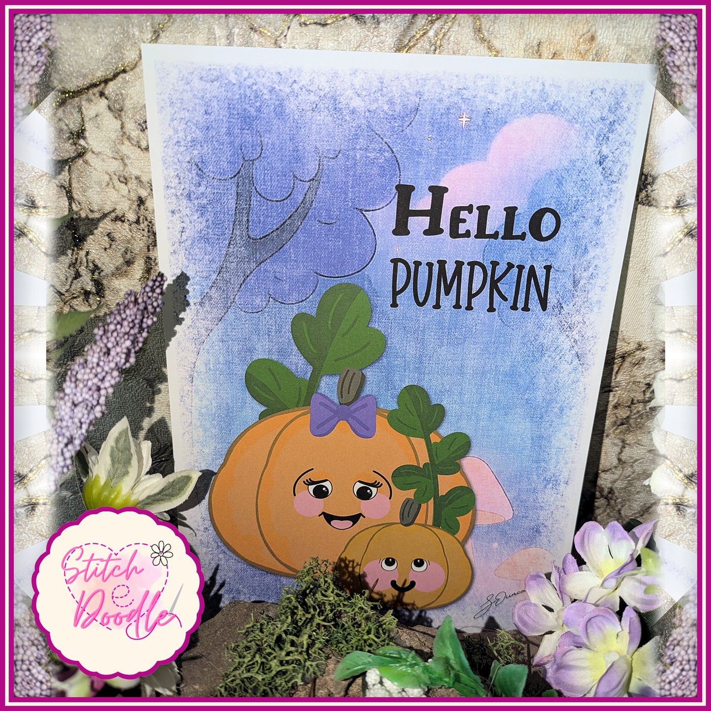 A5 Art Print/Postcard 6 Piece Collection - Too Cute To Spook - set 1