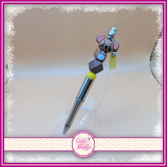 Tiddle Mouse Handmade Beaded Pen with Tassel - Ideal Gift