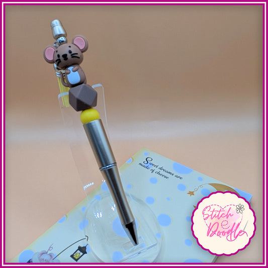 Tiddle Mouse Handmade Beaded Pen with Tassel - Ideal Gift