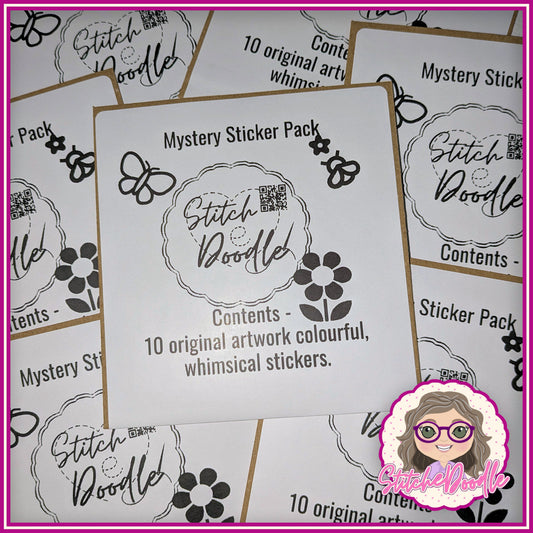 Mystery Sticker Pack - Cute, colourful and whimsical.