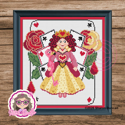 Painting the Roses - Queen of Hearts PDF and Patternkeeper