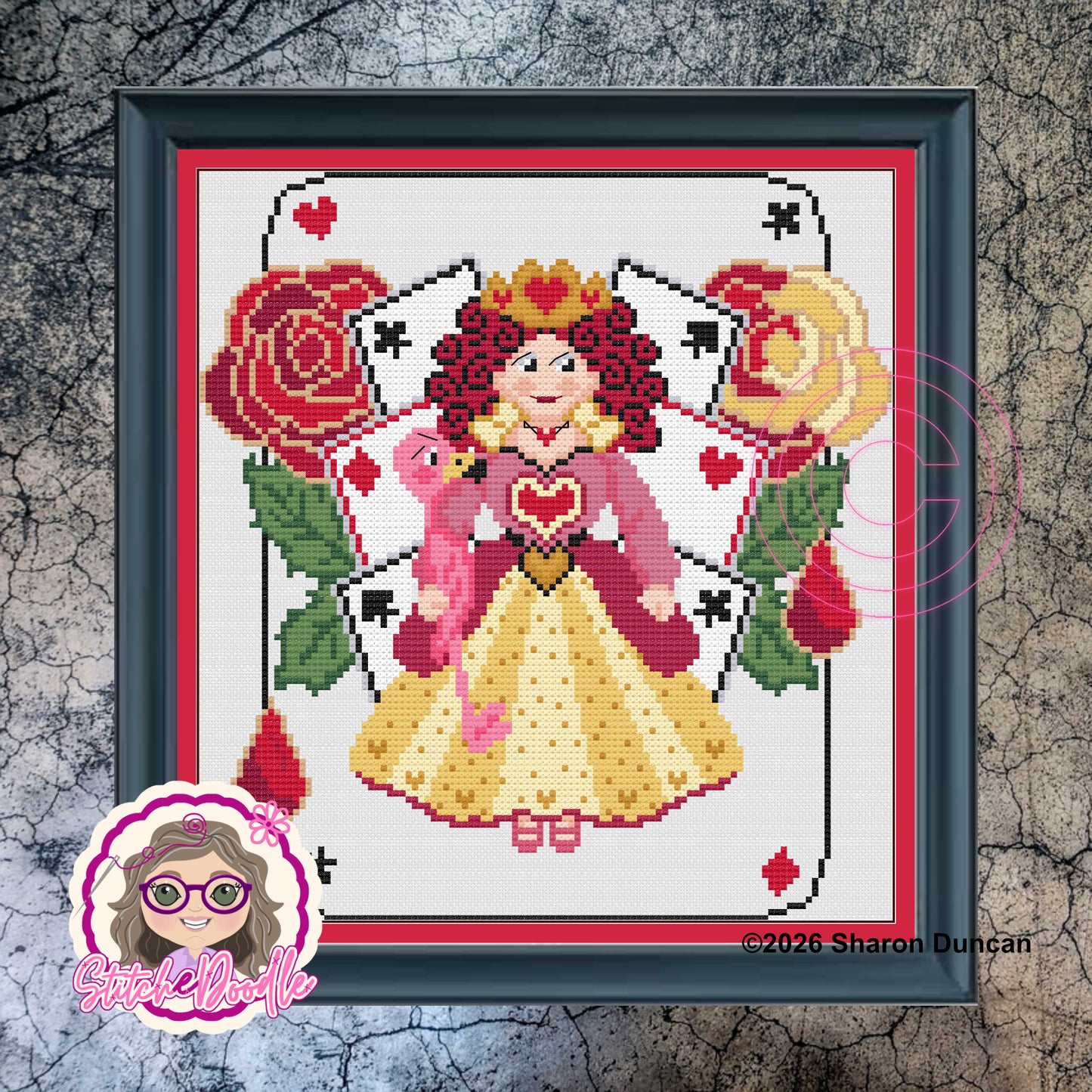 Painting the Roses - Queen of Hearts PDF and Patternkeeper