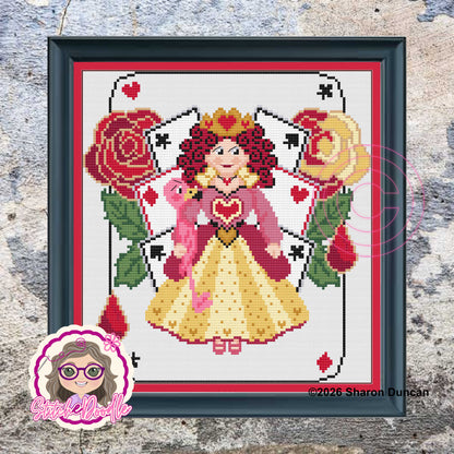 Painting the Roses - Queen of Hearts PDF and Patternkeeper