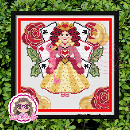 Painting the Roses - Queen of Hearts PDF and Patternkeeper