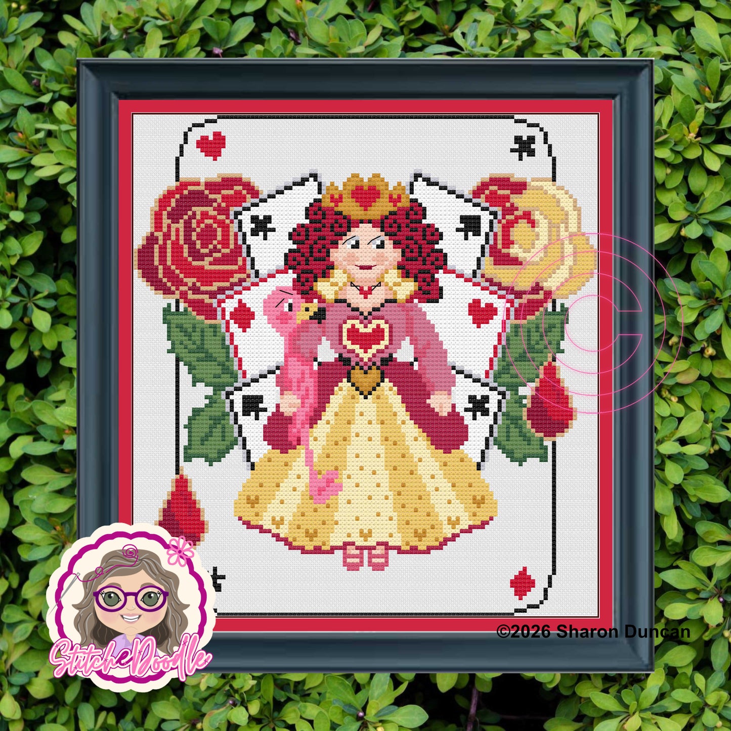Painting the Roses - Queen of Hearts PDF and Patternkeeper