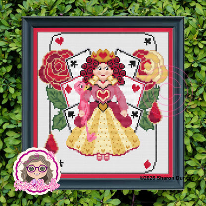 Painting the Roses - Queen of Hearts PDF and Patternkeeper
