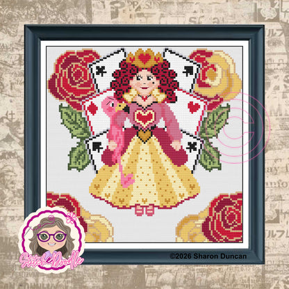 Painting the Roses - Queen of Hearts PDF and Patternkeeper