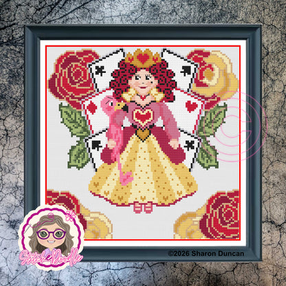 Painting the Roses - Queen of Hearts PDF and Patternkeeper