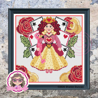 Painting the Roses - Queen of Hearts PDF and Patternkeeper