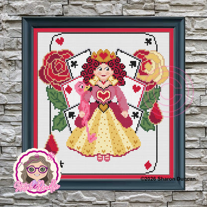 Painting the Roses - Queen of Hearts PDF and Patternkeeper