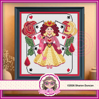Painting the Roses - Queen of Hearts PDF and Patternkeeper